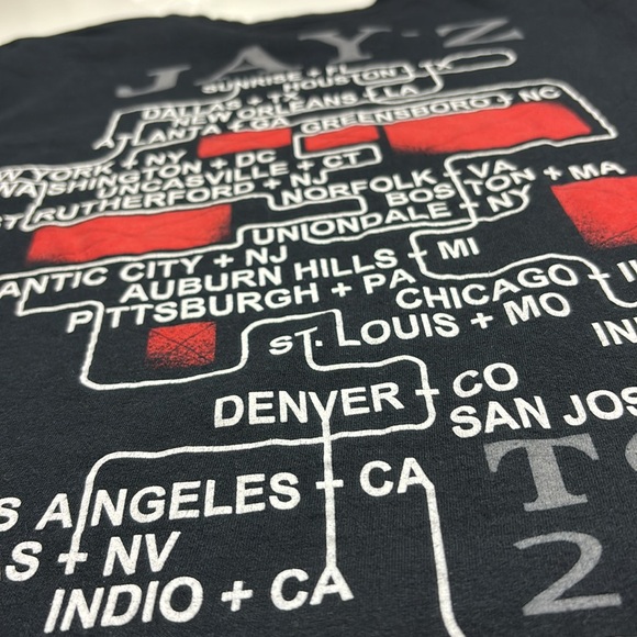 Jay-Z 2010 Black Short Sleeve Concert Tour Tee, Sz M (African Cotton, Tanzania) - Picture 6 of 9